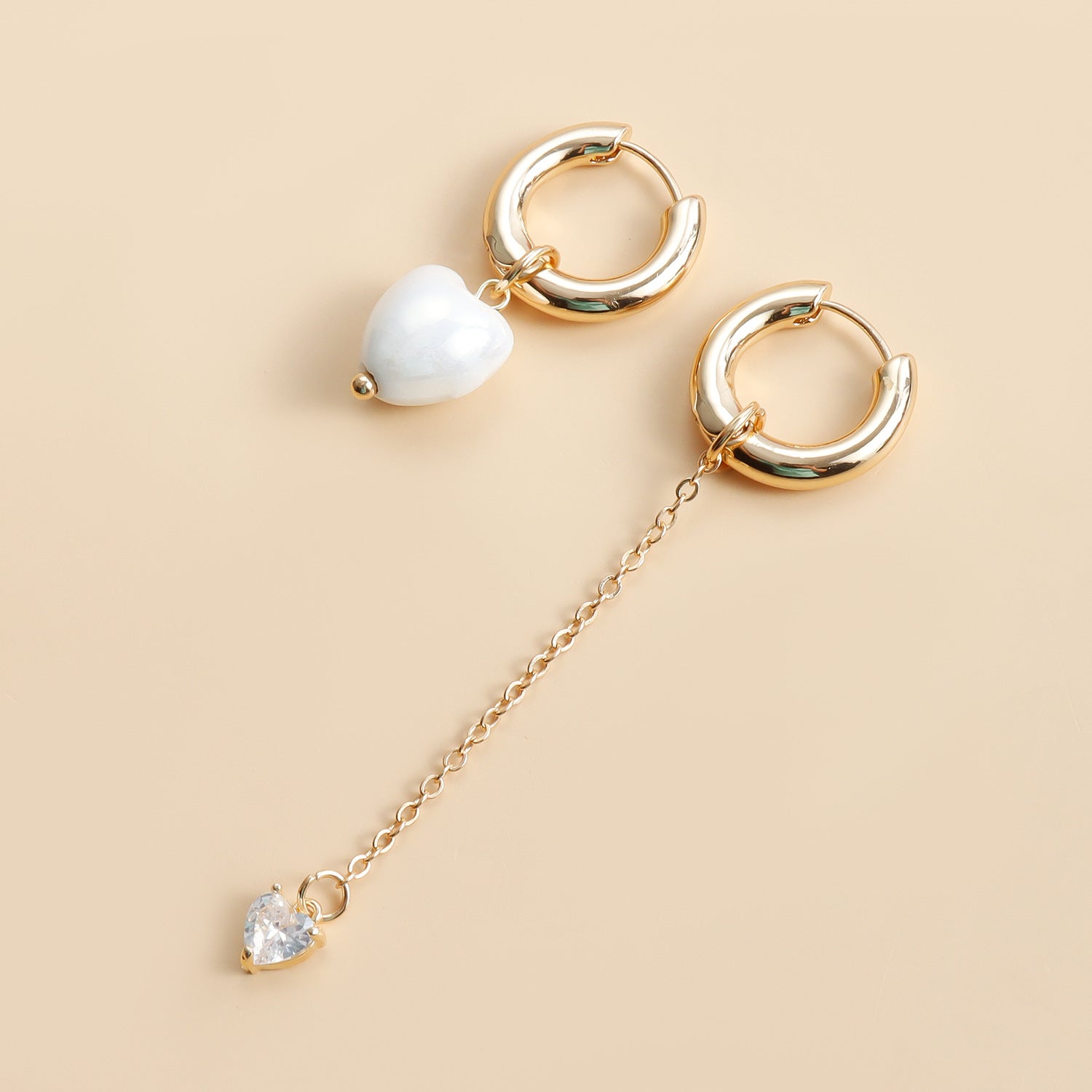 Tassel Heart Drop Earrings – Fashionable Pendant Design for Women