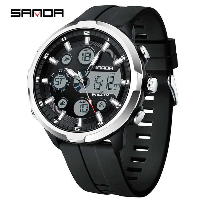 Men’s Waterproof Digital Watch Casual Fashion Timepiece with Luminous Display