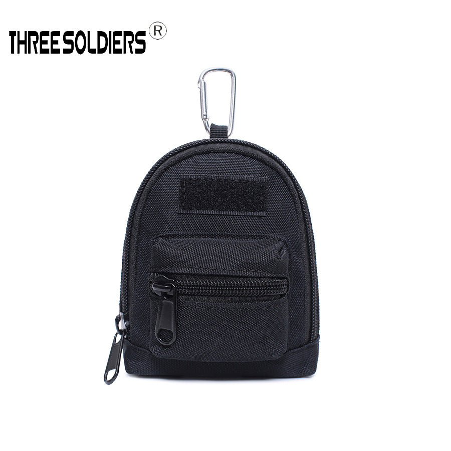 Mini Tactical Backpack Keychain – Multi-Purpose Oxford Storage Pouch
