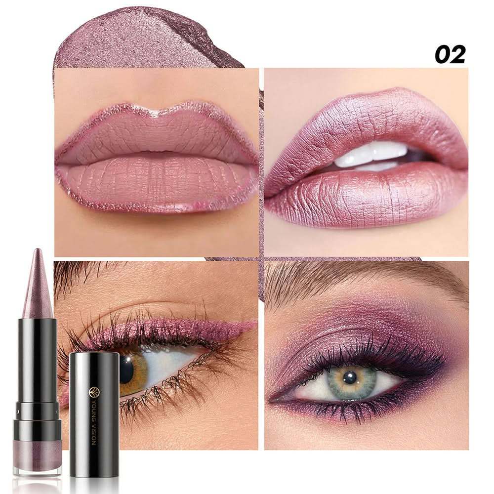 YOUNG VISION Glitter Lipstick & Lip Liner – Moisturizing, Long-Lasting