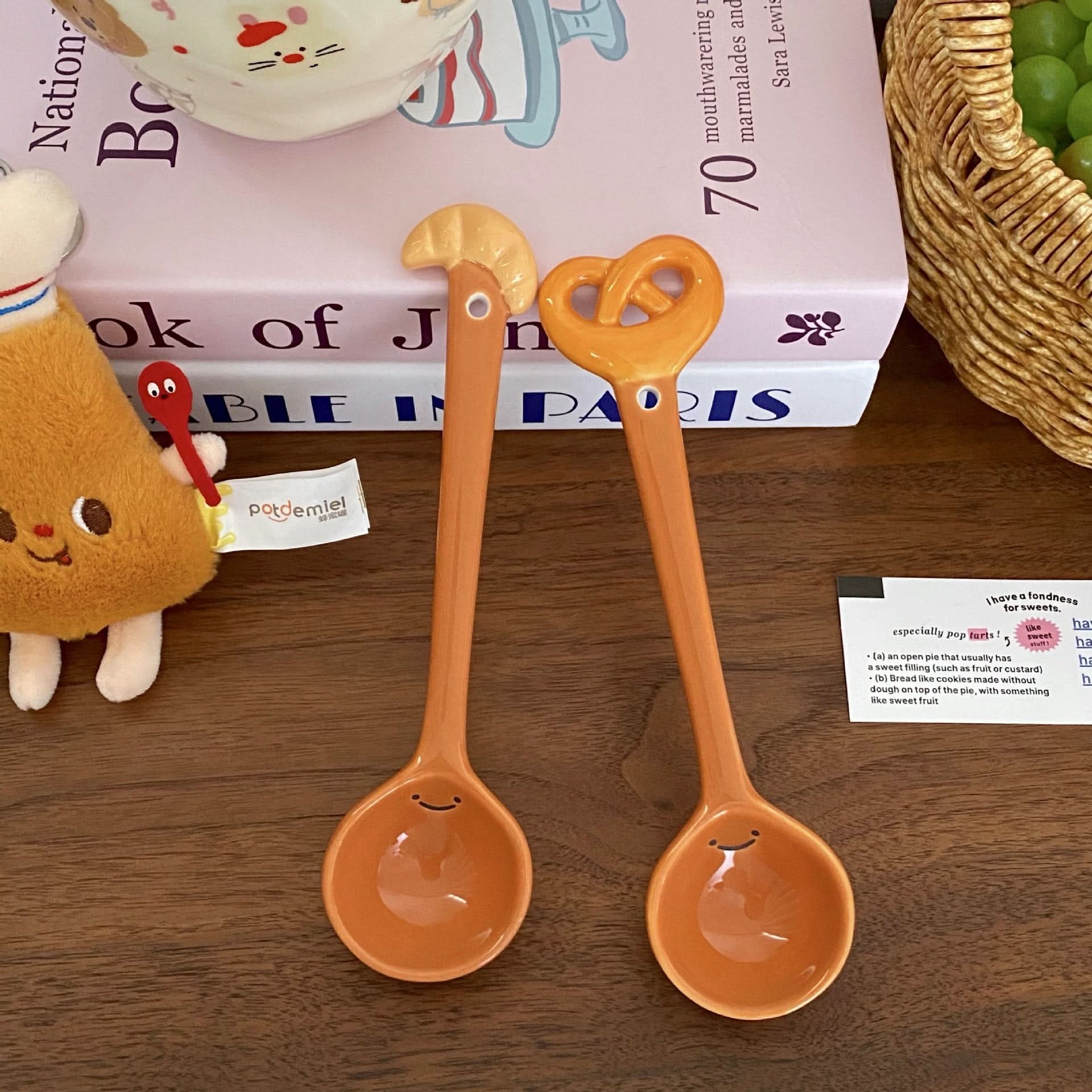 Cute Ceramic Bread Spoon for Soup