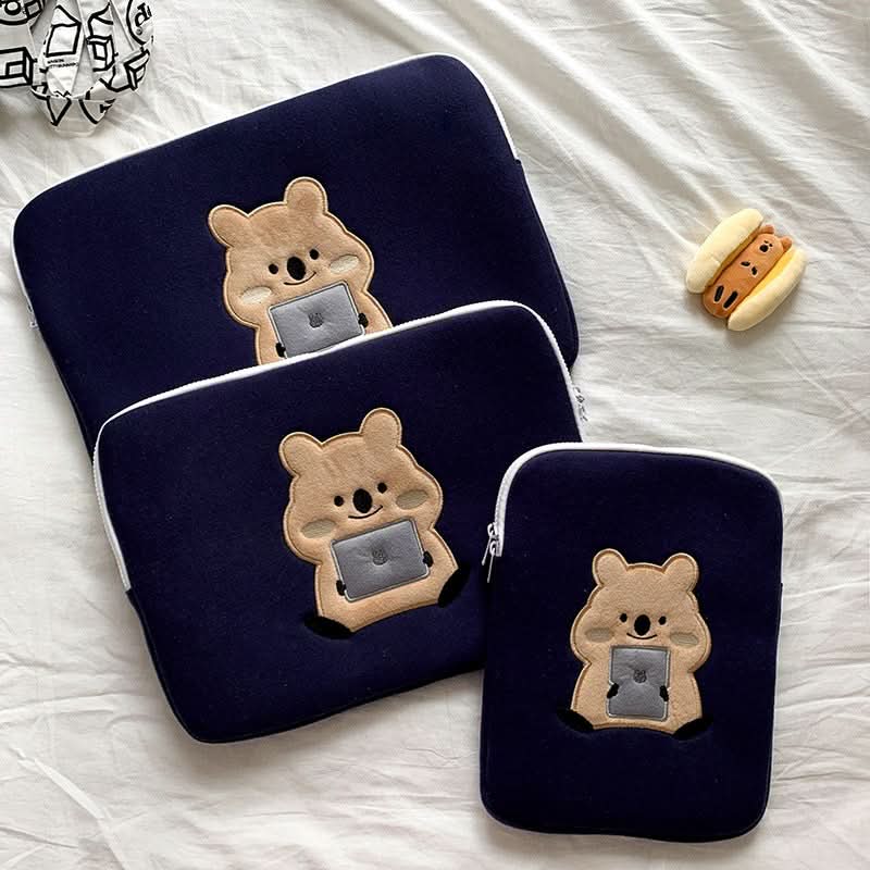 Cute Koala Embroidered Laptop Case