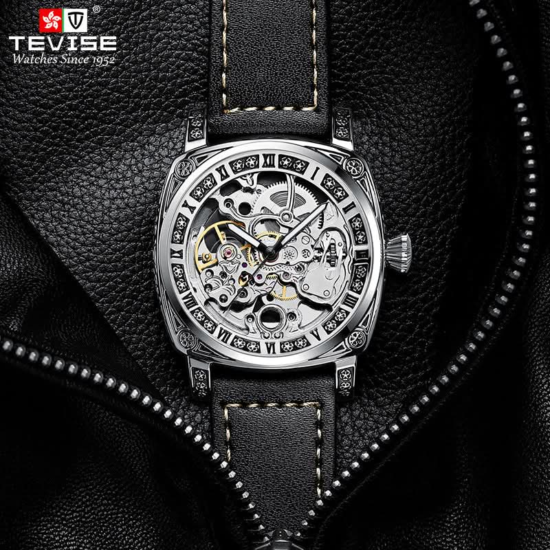 Men’s Automatic Leisure Style Mechanical Watch – 24-Hour Display