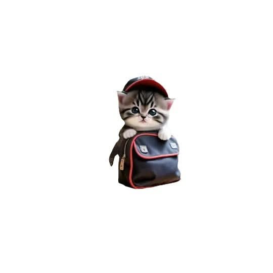 Cartoon Cat Acrylic Keychain Pendant – Cute Accessory