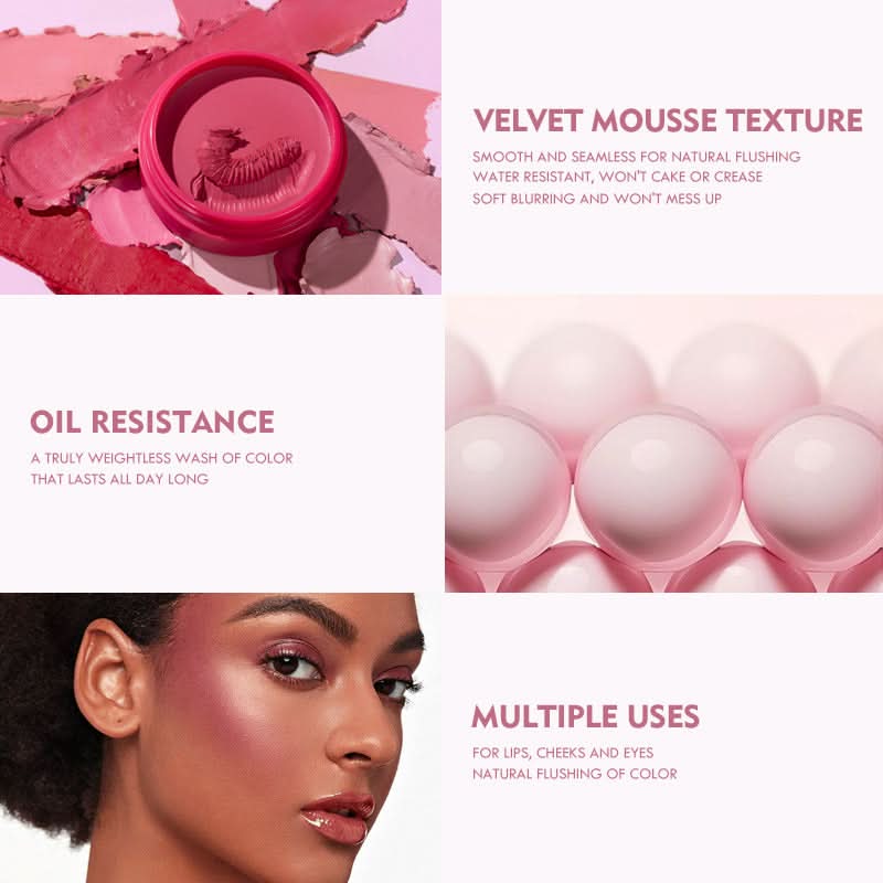 Pudaier Matte Blush Stick – Creamy, Blend Able Rouge for a Natural Flush