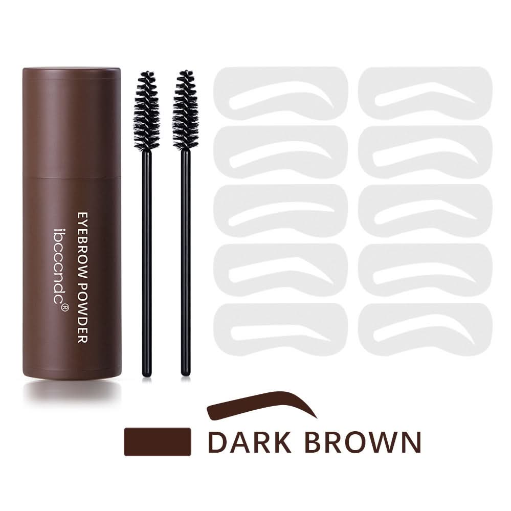 Eyebrow & Hairline Powder – Natural Hairline Shadow & Brow Filler, with Stencils & Brushes