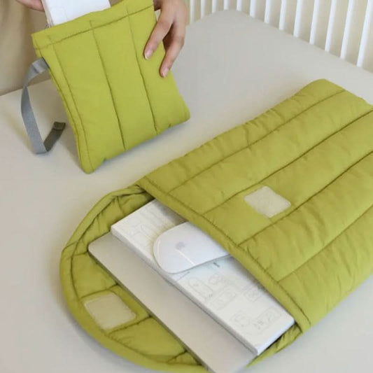 Lightweight Cotton Laptop Sleeve with Padding