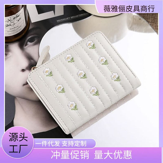 Ultra-Thin Floral Card Holder – Compact Wallet
