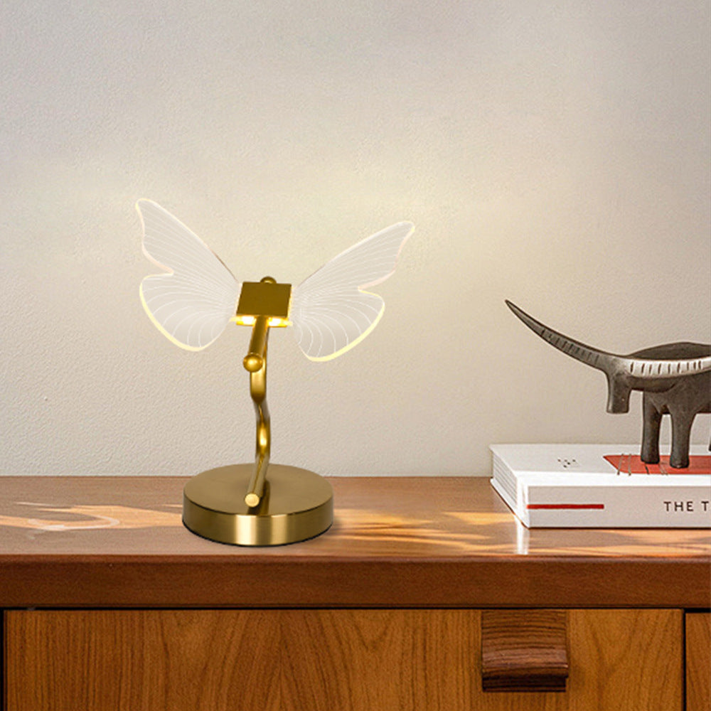 Butterfly Table Lamp – Modern Bedside Night Light for Bedroom or Living Room Decor