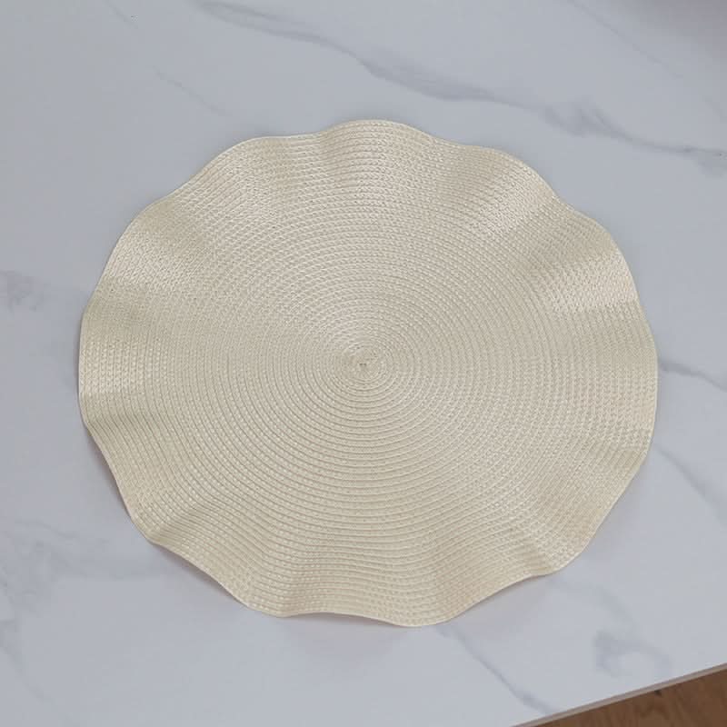 Thick Woven PP Ruffle Placemats & Coasters
