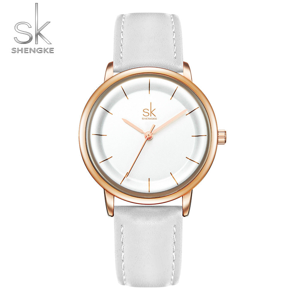 SK Women’s Quartz Watch – Casual Waterproof Fashion Wristwatch with 38mm Round Dial
