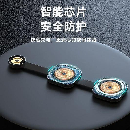 Foldable 3-in-1 Magnetic Wireless Charger – For iPhone, Apple Watch & AirPods