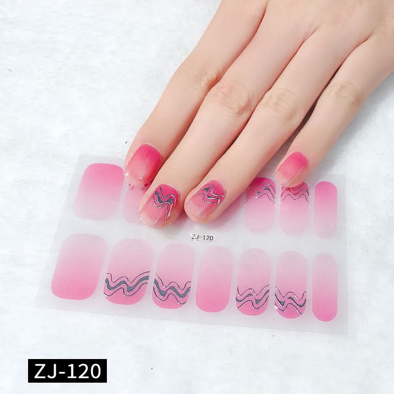 Waterproof 3D Gel Nail Stickers - Durable