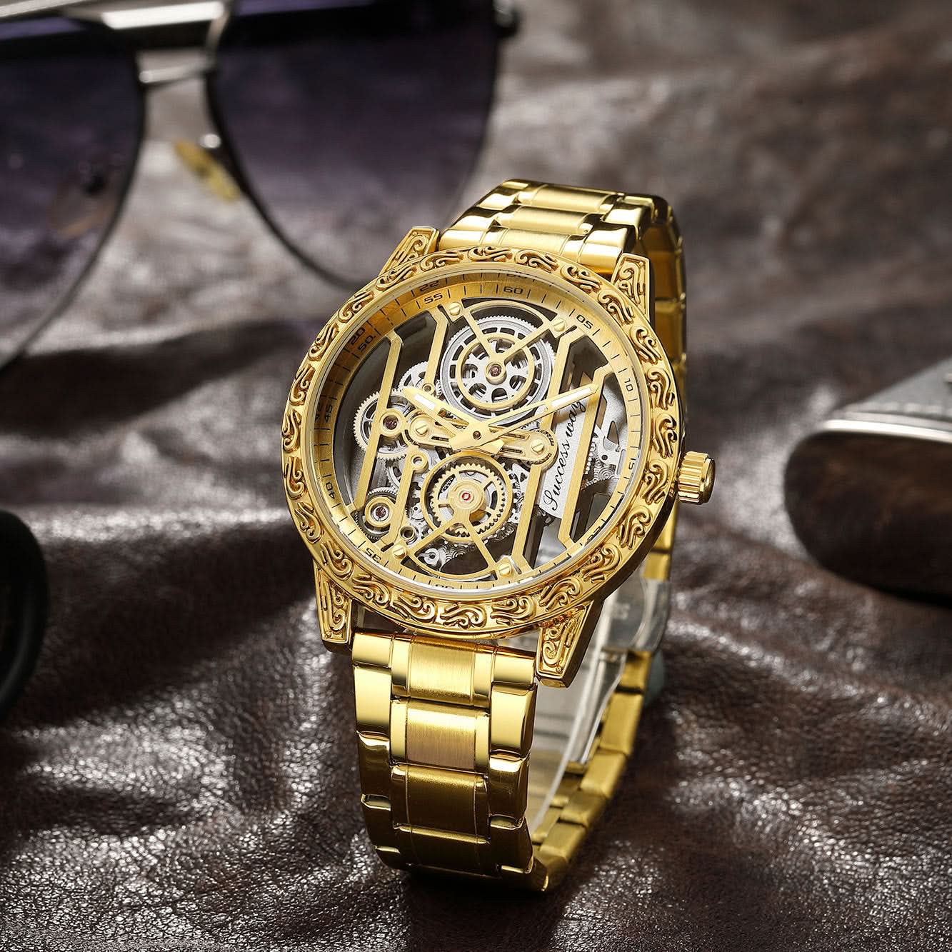 Men’s Stylish Quartz Casual Watch – Alloy Strap, Pointer Display