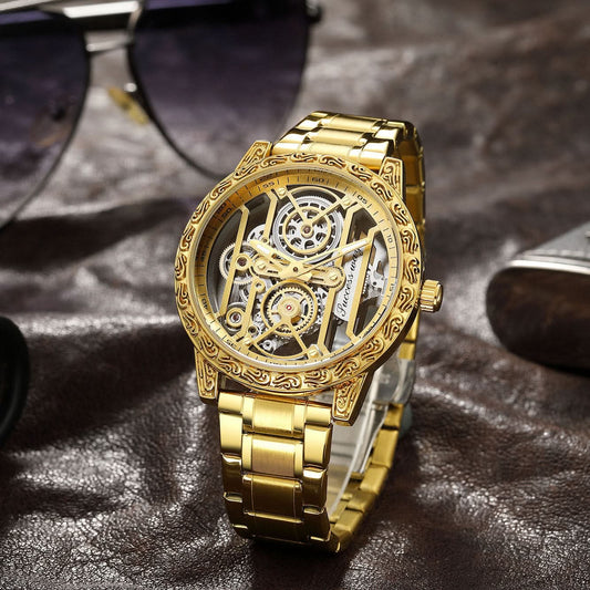 Men’s Stylish Quartz Casual Watch – Alloy Strap, Pointer Display