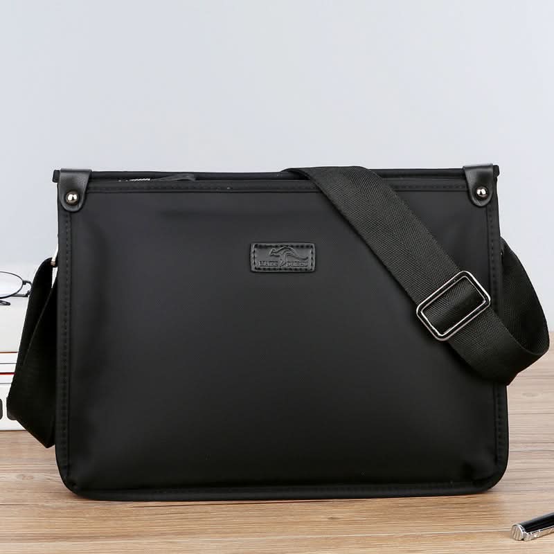 Men’s Waterproof Oxford Crossbody Bag – Business Casual Shoulder Bag