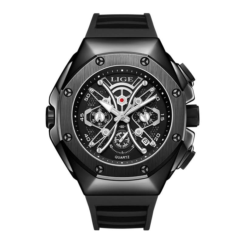 Men’s Large Dial Sports Quartz Watch – 50mm Luminous Display