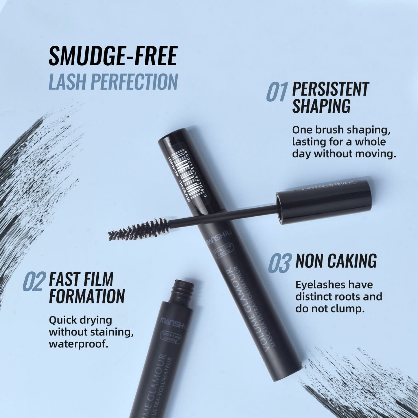 Long & Thick Curling Mascara – Affordable, Smudge-Proof Volume