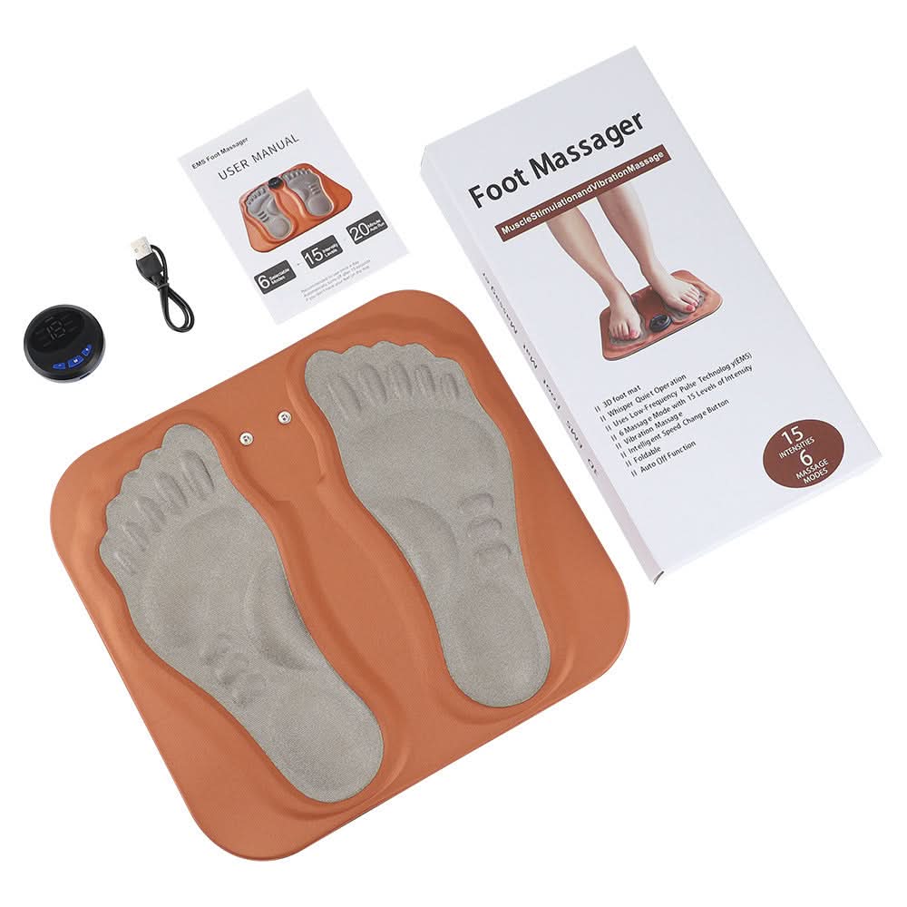Smart EMS Foot Massager – Microcurrent Therapy Pad for Relaxation & Pain Relief