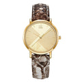 SK Fashion Women’s Quartz Watch – 30M Waterproof Leather Strap, Trendy Printed Design