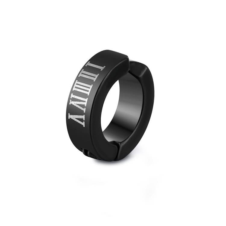 Men’s Titanium Steel Hoop Ear Clips – No-Piercing Retro Fashion Earrings