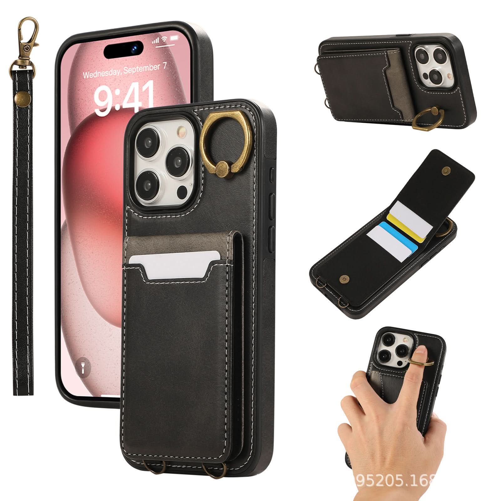 Multi-Function Leather Wallet Case for iPhone