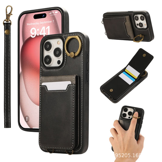Multi-Function Leather Wallet Case for iPhone