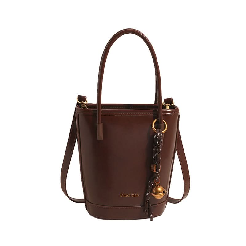 Women’s Retro Bucket Shoulder Bag – Urban Fashion PU Handbag