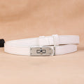 Women's Leather Waist Belt – Snap Button Fashion Dress Accessory