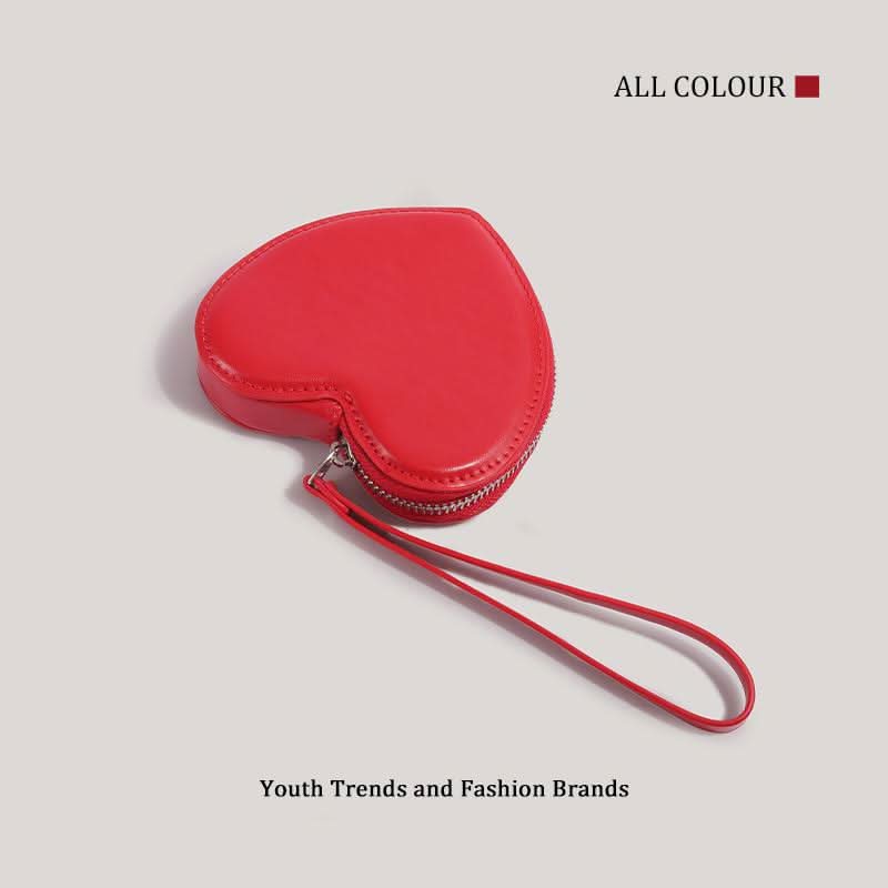 Red Heart Mini Coin Purse Handbag