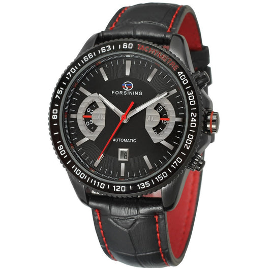 Men's Mechanical Tourbillon Watch – Month & Moon Phase Display