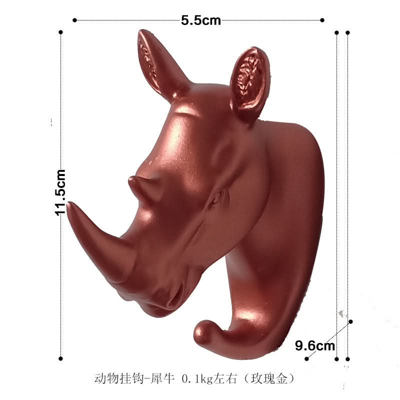 Punch-Free Animal Head Wall Hook – Decorative Deer Head Sticky Hanger