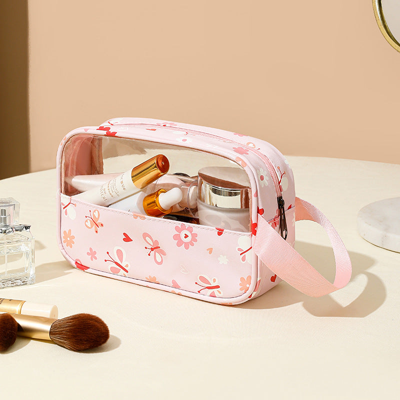 Transparent Cosmetic Bag Set – Waterproof PVC Toiletry Organizer | Pack of 3