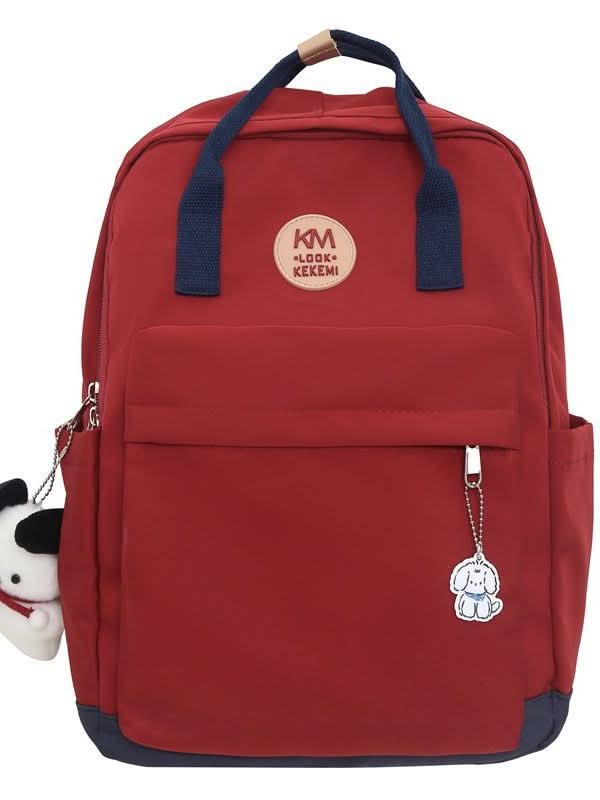 Retro College-Style Backpack – Large-Capacity School & Laptop Bag (14-Inch)
