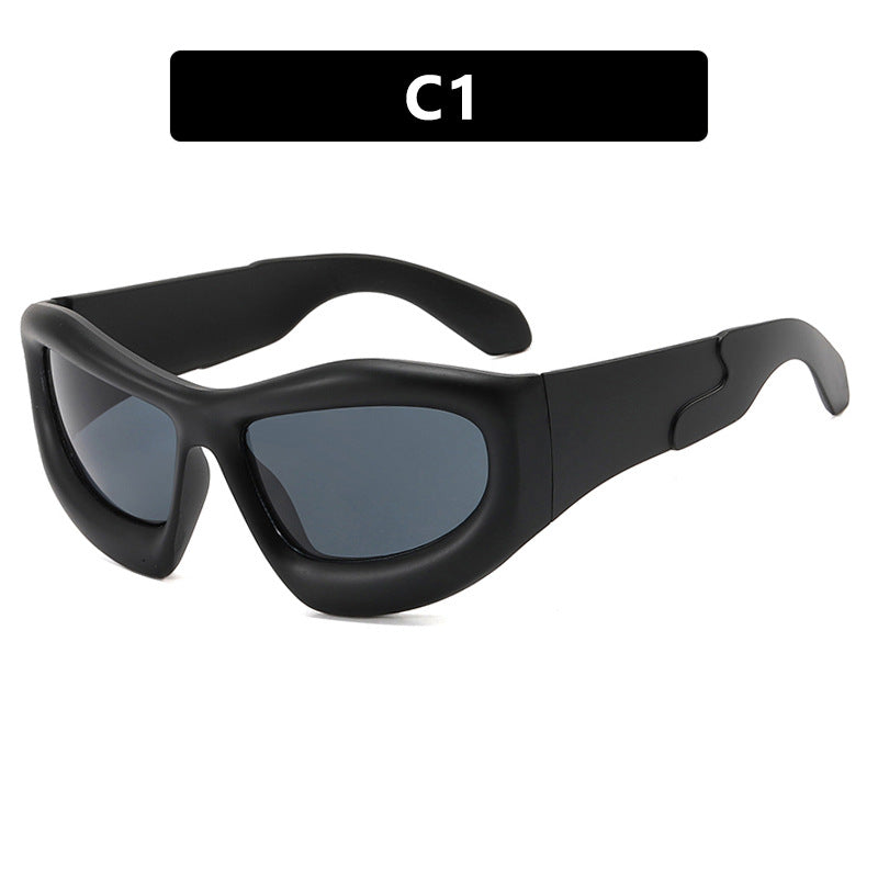[Quantum] Chrome Oversized Sunglasses