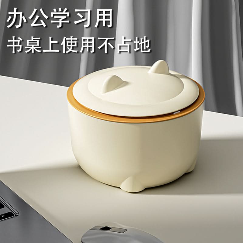 Mini Desktop Trash Can with Lid