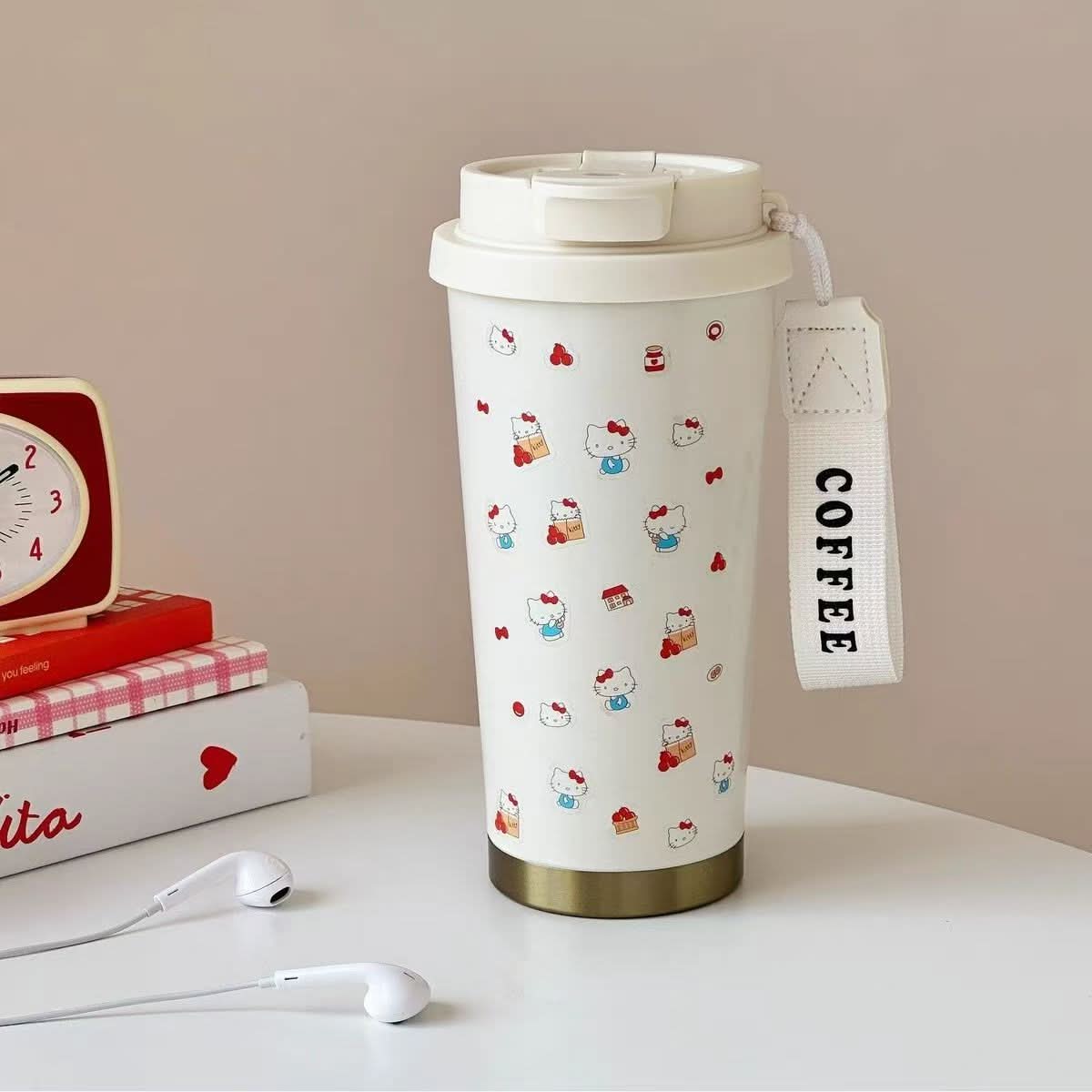 316 Stainless Steel Thermos Coffee Cup – Elegant Double-Drink Travel Mug