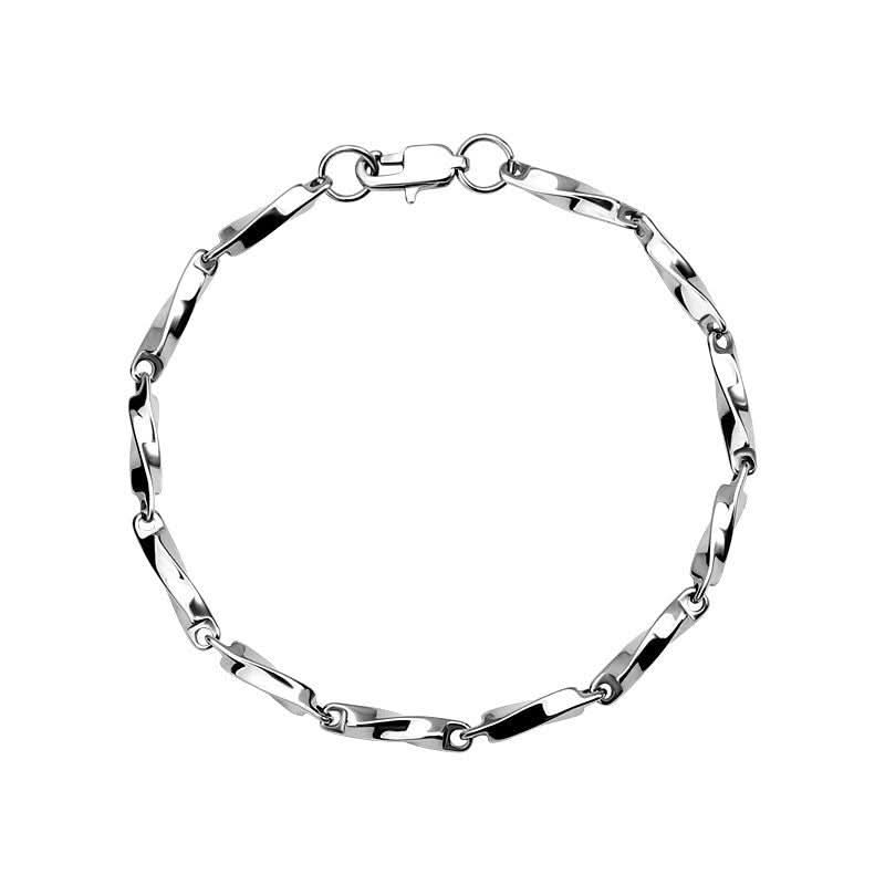 Men’s Minimalist Mobius Bracelet –Geometric Cuff