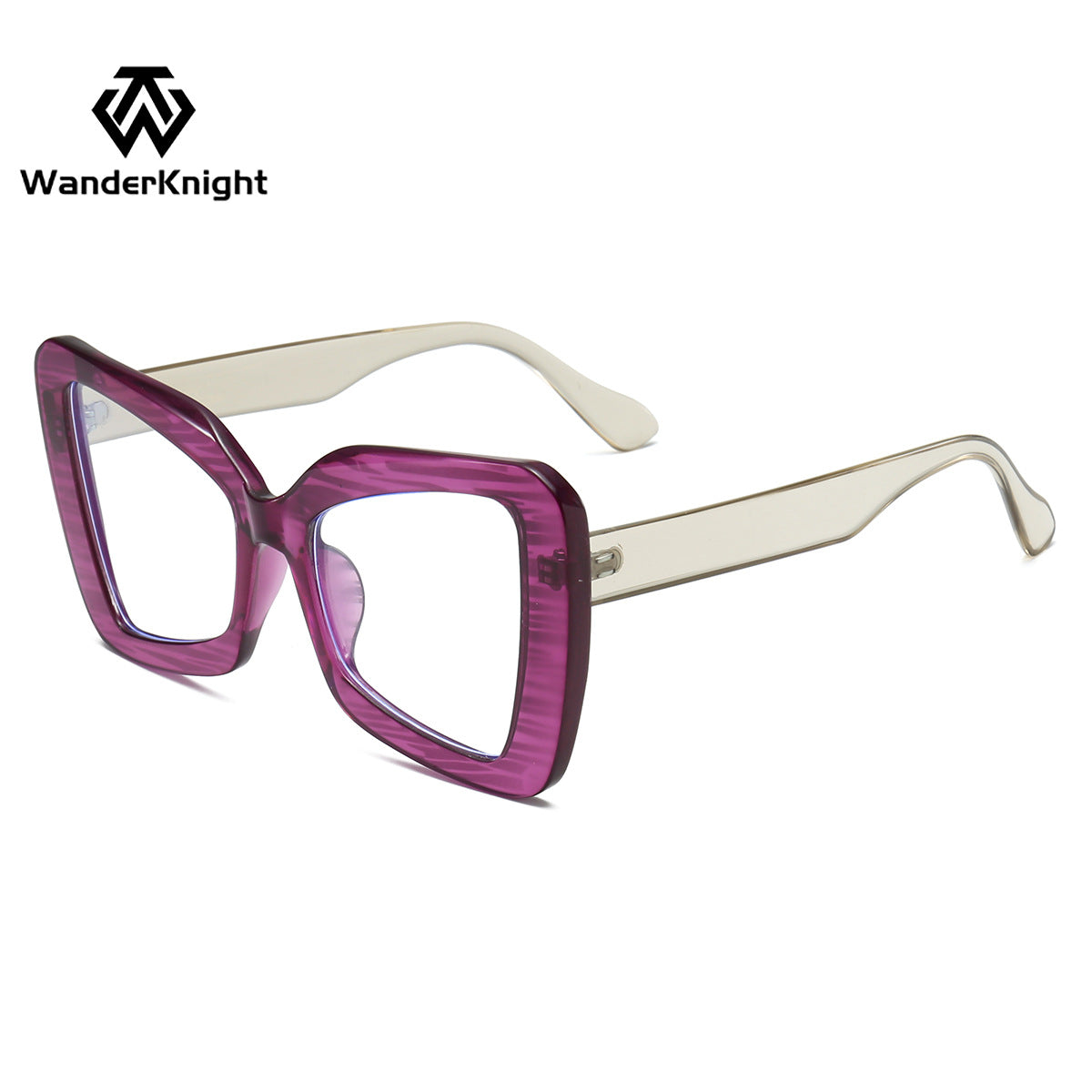 Oversized Square Glasses – European & American Style Eyewear for Bare-Face Looks