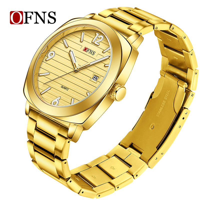 OFNS Quartz Business Watch for Men – Waterproof Luminous Calendar Watch