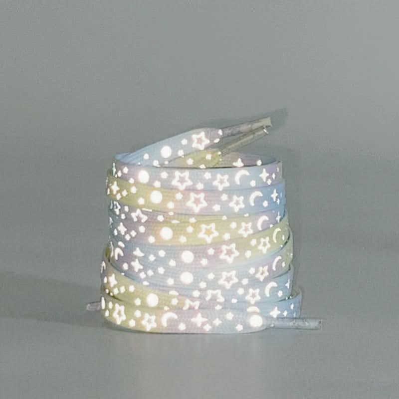 Reflective Star Galaxy & heart Shoelaces – Luminous Rope for Men & Women