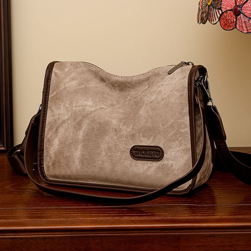 Women's Retro Contrast Color Dumpling Bag – Large-Capacity Shoulder bag