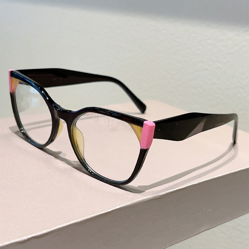 Mosaic Color Square Anti-Blue Light Glasses – Stylish Full Frame Eyewear for Adults