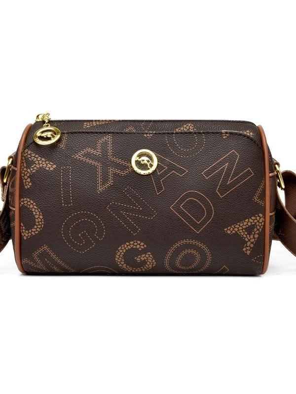 Women's Trendy Plaid Texture Boston Bag With Zipper Closure