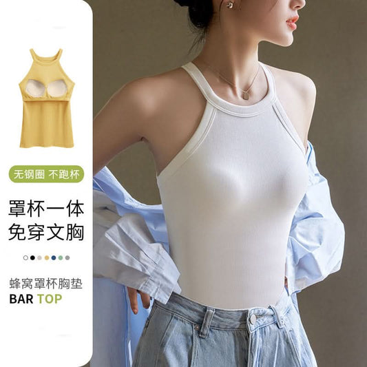 Padded Halter Neck Camisole for Women