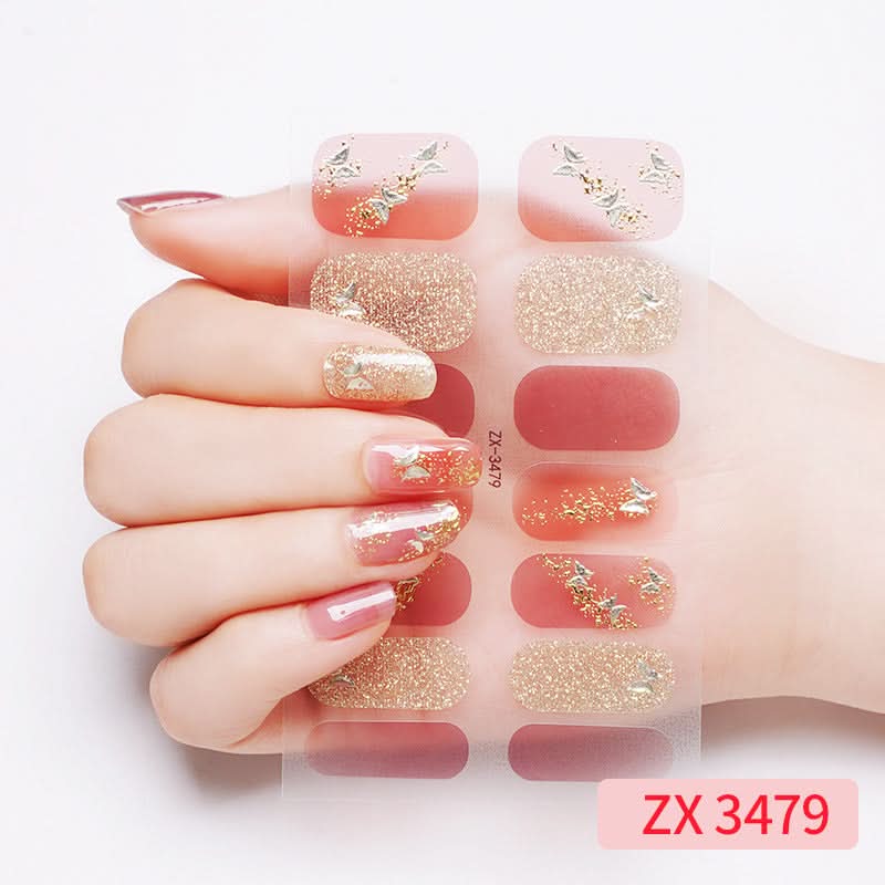 3D Star Diamond Nail Stickers Set
