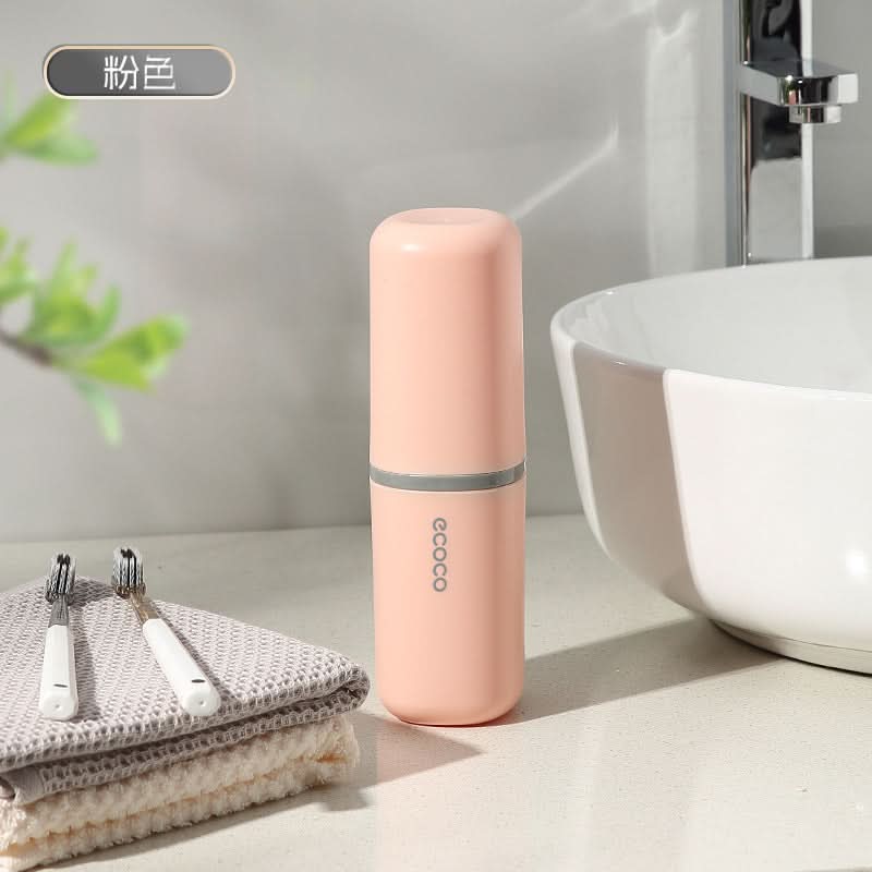 Portable Travel Toothbrush Cup with Storage – Leakproof For Trips & Travel