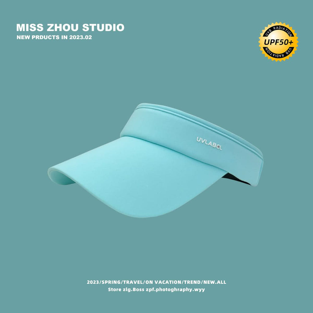 Women's UV Protection Visor Cap – Topless Running Hat for Summer