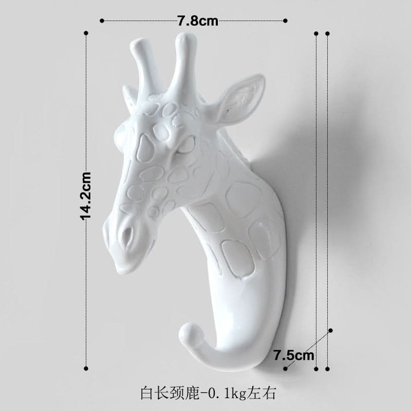 Punch-Free Animal Head Wall Hook – Decorative Deer Head Sticky Hanger