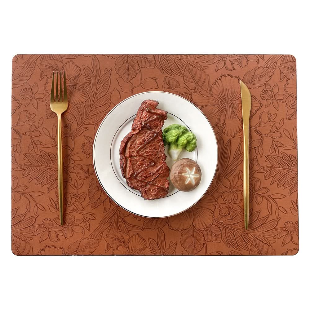 Double-Sided Leather Non-Slip Dining Mat